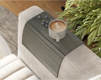 Bank armleuning tafel bank nachtkastje hout onderzetter koffiekopje opvouwbare beschermer mat tv stoel armleuning caddy bijzettafels dienbladen