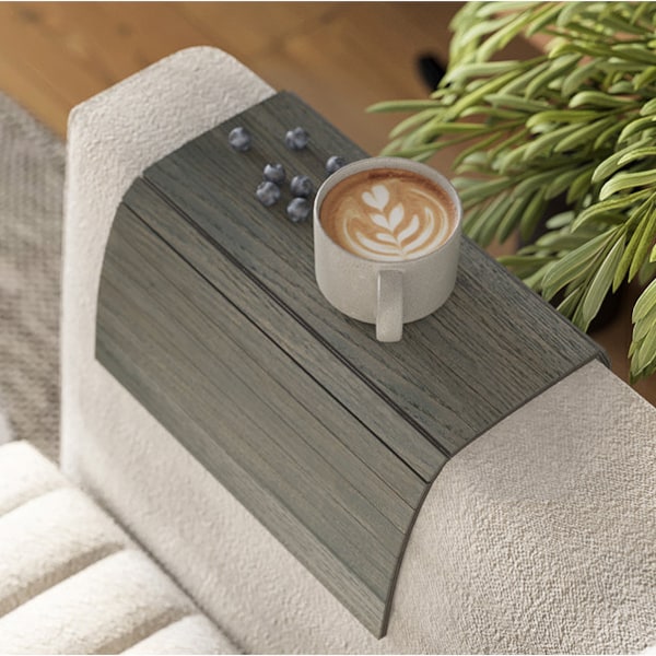 Sofa arm tray table couch bedside wood coaster coffee cup foldable protector mat tv chair armrest caddy end tables trays