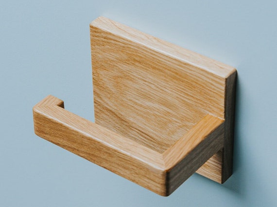 verlies uzelf India pin Toiletrolhouder plank wc rol muurbevestiging hout zwevend rek - Etsy  Nederland