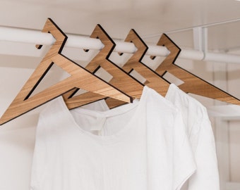 Wood clothes hanger wedding dress holder wooden rack adult clothing rack set of 10