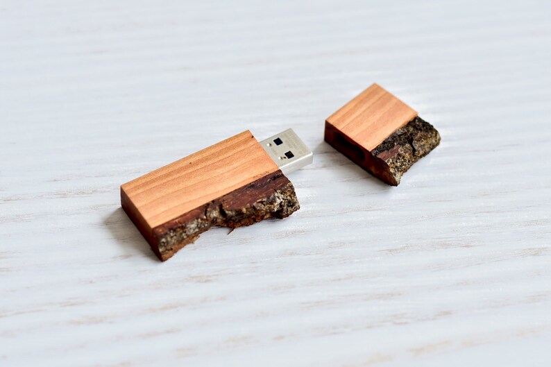 Wood USB flash drive Wedding usb stick Wooden USB wood usb drive Wedding USB wood usb with wood bark 8163264 gb