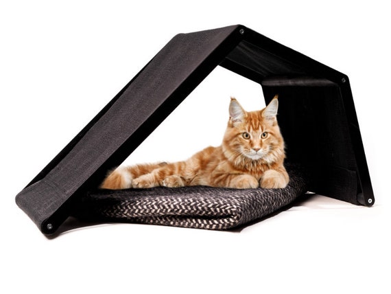 Lit Pour Chat Tente Petite Niche Exterieure Cave Chaton Abri Etsy France