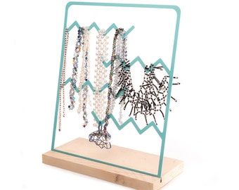 Jewelry display rack organizer metal holder free stand storage tray for necklace bracelet ring watch earring