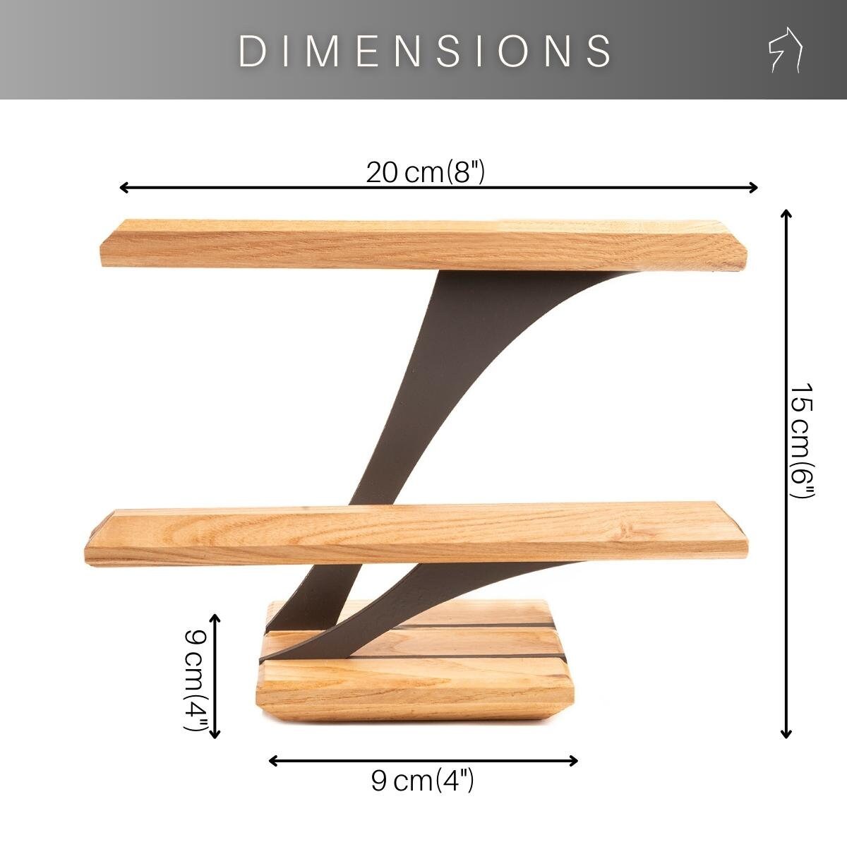 Présentoir à Montres En Bois - 7x6x5 Cm - Avec Coussinets En Cuir - Pour Homme Et Femme - Organisation Bijoux