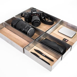 Kitchen Drawer Organizers, Utensil Holder Spoon Knife Rack Metal Cutlery Organizer Utensil Box Multipurpose Stainless Steel