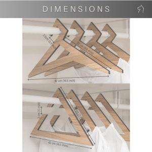 Wood clothes hanger wedding dress holder wooden rack adult clothing rack set of 10 image 3