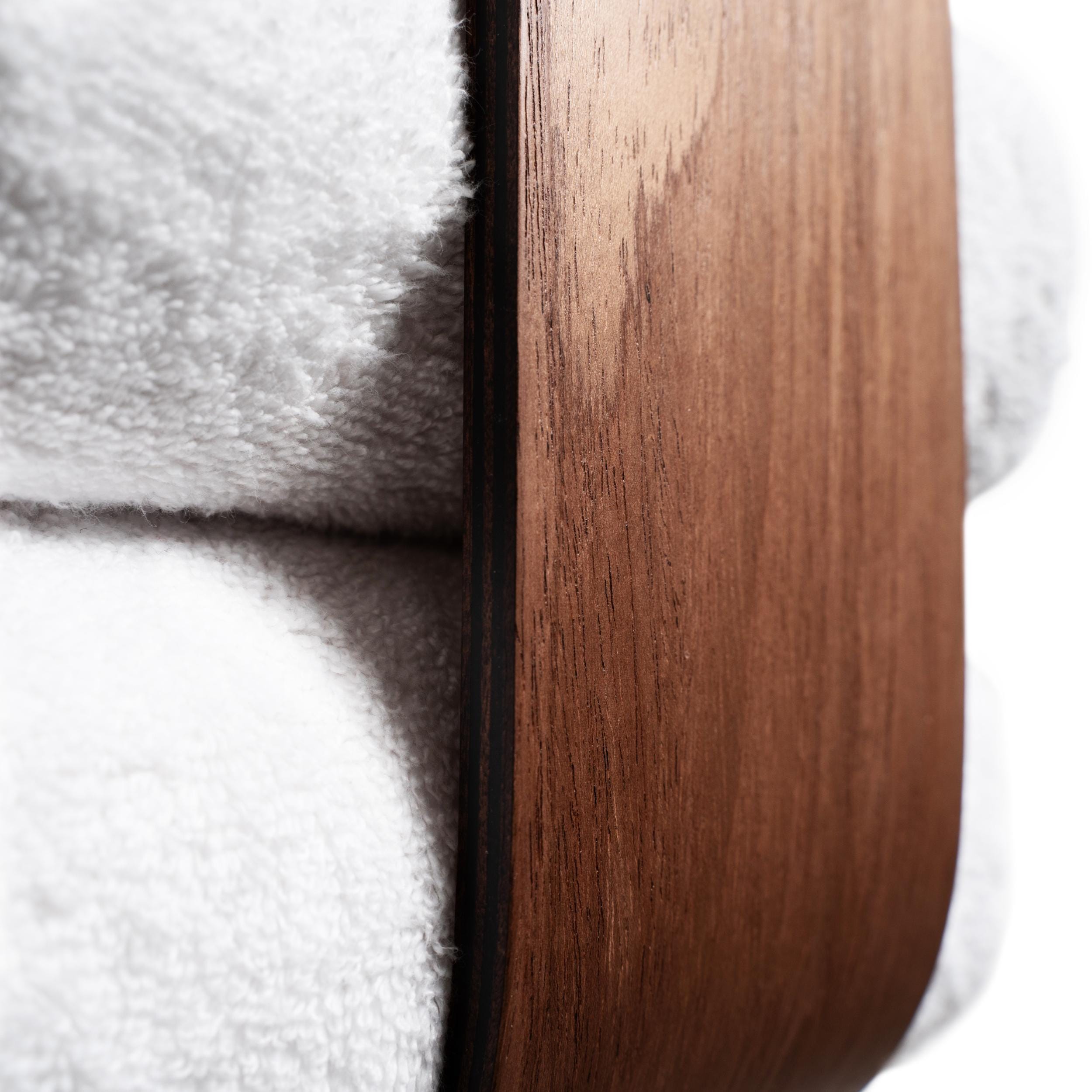Wandmontierter Handtuchhalter Aus Holz – Rustikales Design, Ideal Für Gerollte Handtücher
