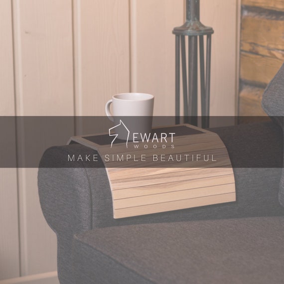Spreekwoord leven Uitmaken Sofa arm tray tafel bank bedside houten onderzetter koffie cup - Etsy België