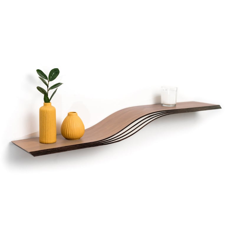 Floating wall book shelf 