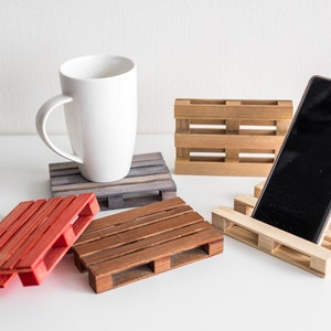 Wooden miniature pallet mini coasters Handmade wooden pallets Miniature