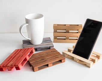 Houten miniatuur pallet mini onderzetters Handgemaakte houten pallets Miniatuur