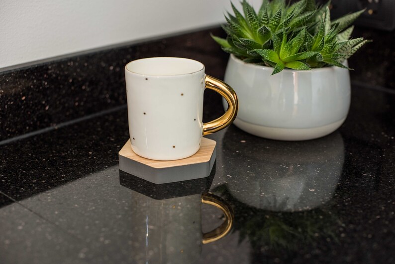 Glass coaster hexagonal coaster wooden coaster drink coaster for glass hardwood trays natural wood coaster tea coaster