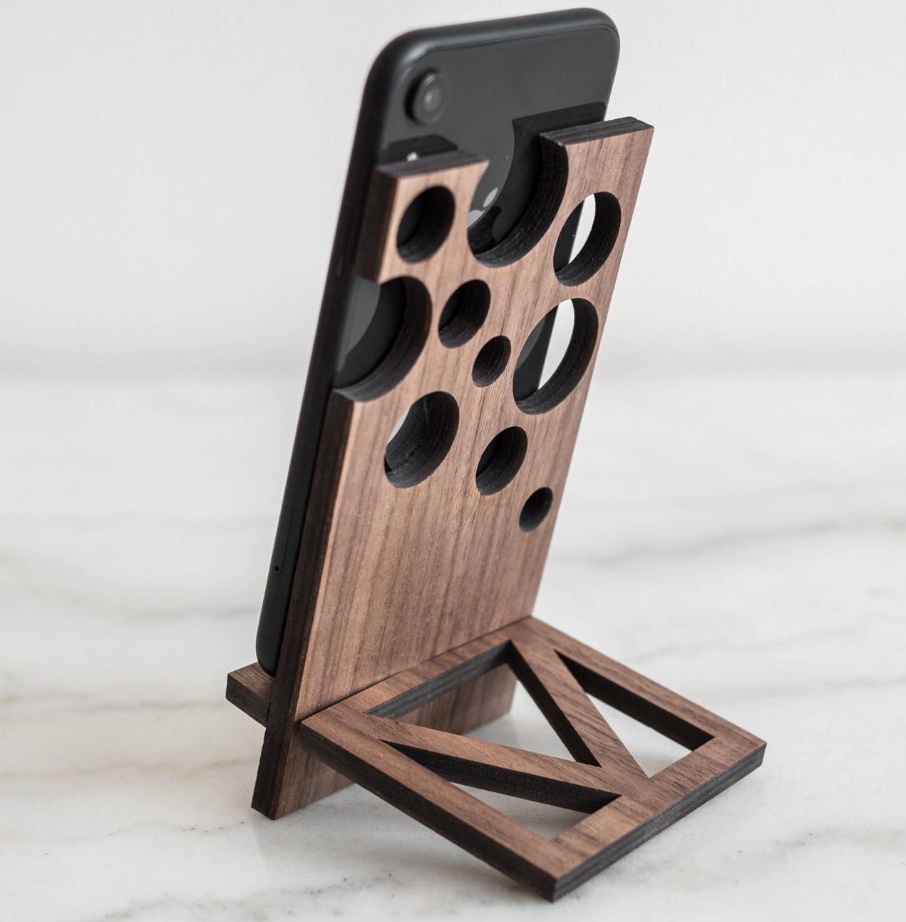 Buy Phone Stand, Phone Holder, Mobile Phone Stand Wood Stand Wooden iPhone  Dock Station Wooden Mobile Phone Holder Smartphone Stand Online in India 