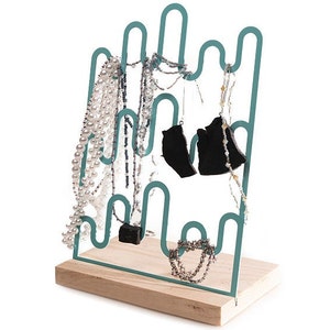 Necklace stand jewelry display rack organizer tree holder free storage tray for bracelet ring watch earring