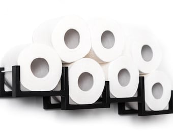 Toilet paper holder wall mounted wooden toilet paper shelf holder for toilet paper rolls Bricks