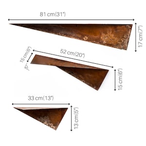 Mensola sospesa da parete in metallo, ripiani unici geometrici wandregal montati in stile rustico immagine 5