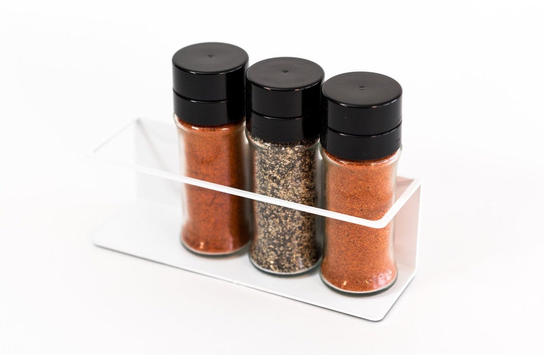 Spice Rack Free Standing, Spice Storage Made of Metal, Spice Shelf for Jars, Kitchen Organizer