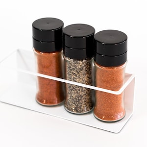 Spice rack free standing, Spice storage made of metal, Spice shelf for jars, Kitchen Organizer