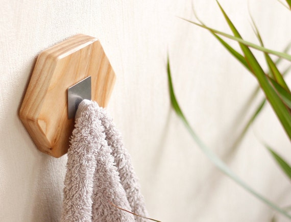 Towel Hook Coat Hook Hook for Wall Wooden Towel Rack Wooden Wall Hook Bathroom Towel Hook Wall Hanger Bathroom Hook Wooden Hook Honeycomb Etsy
