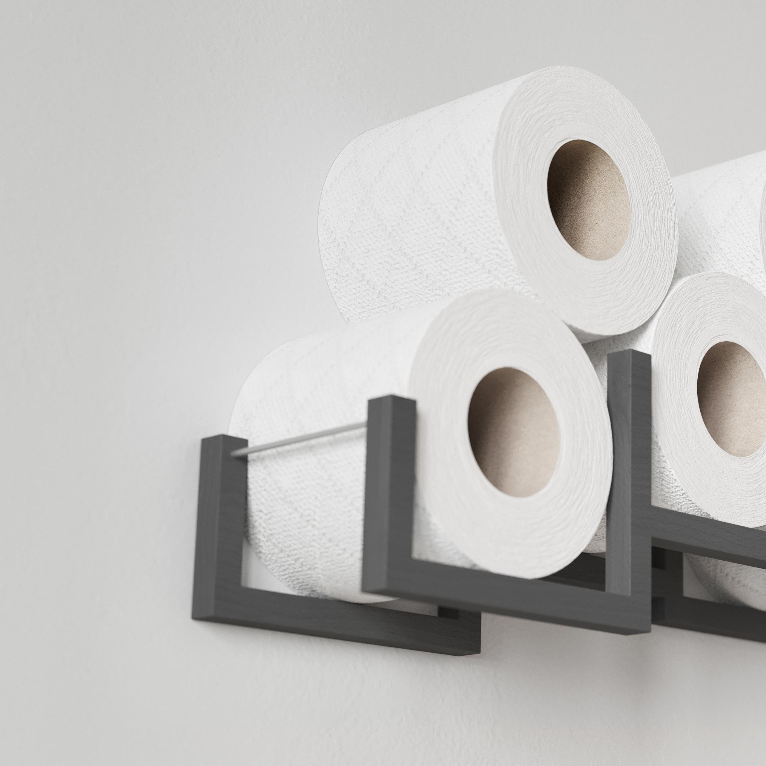 KYYGKY Porte Papier Toilette Mural Adhésif Avec Étagère Et Boîte Lingettes - Acier Inoxydable