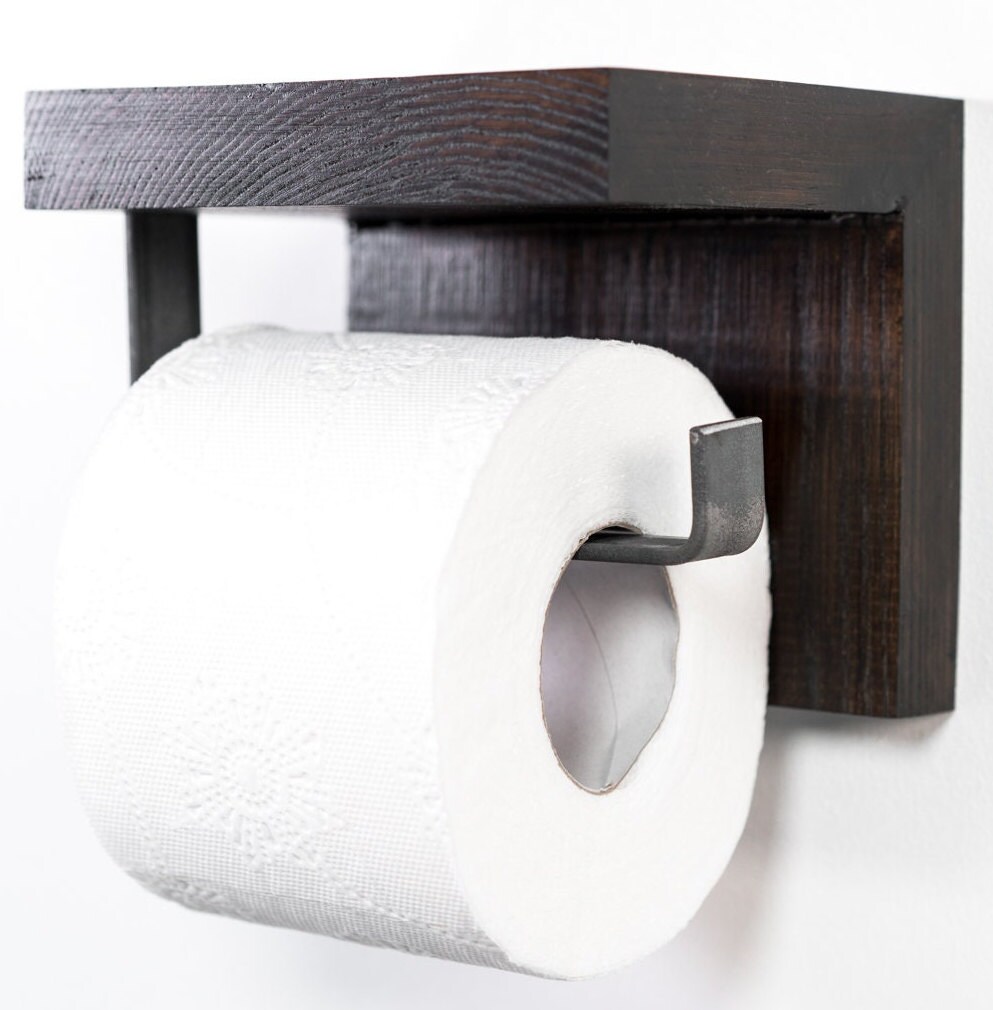 Wave Toilet Paper Holder Toilet Tissue Shelf Wall Rack Bathroom Tissue  Paper Storage Decor 