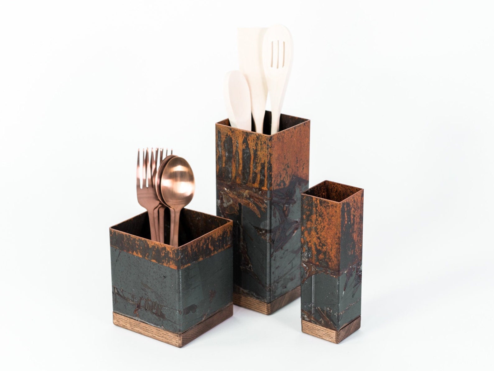 Utensil Holder Cutlery Organizer Kitchen Spoon Stand Etsy