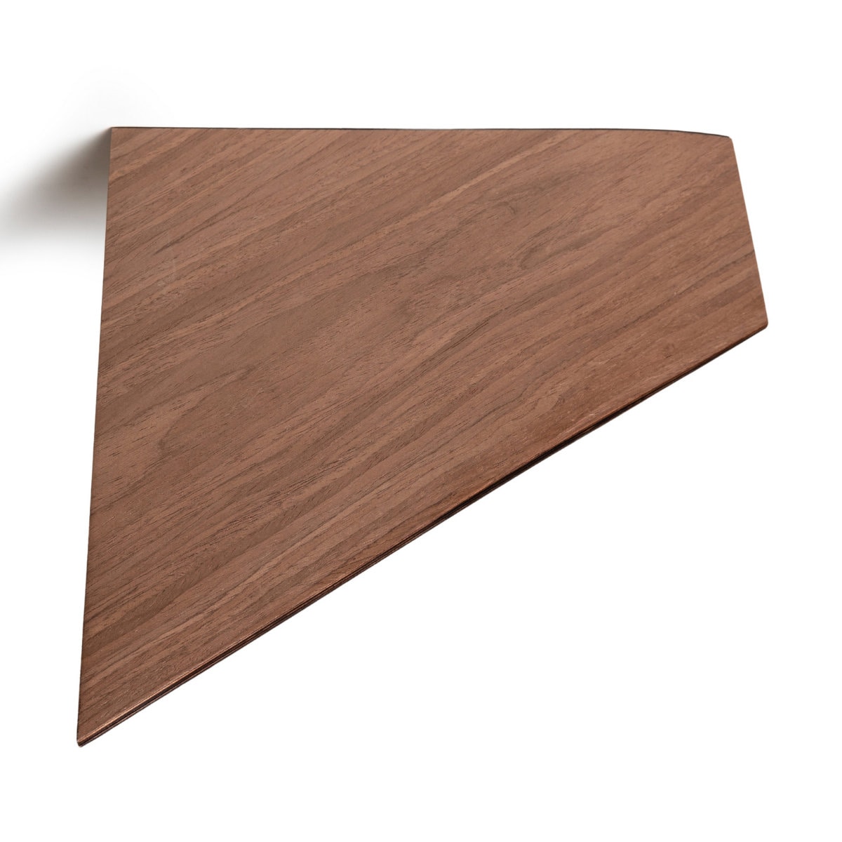 Hoekplank van eikenhout, zwevende plantenplanken aan de muur
