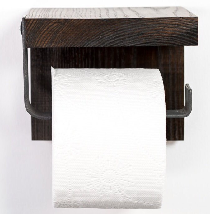 Wave Toilet Paper Holder Toilet Tissue Shelf Wall Rack Bathroom Tissue  Paper Storage Decor 