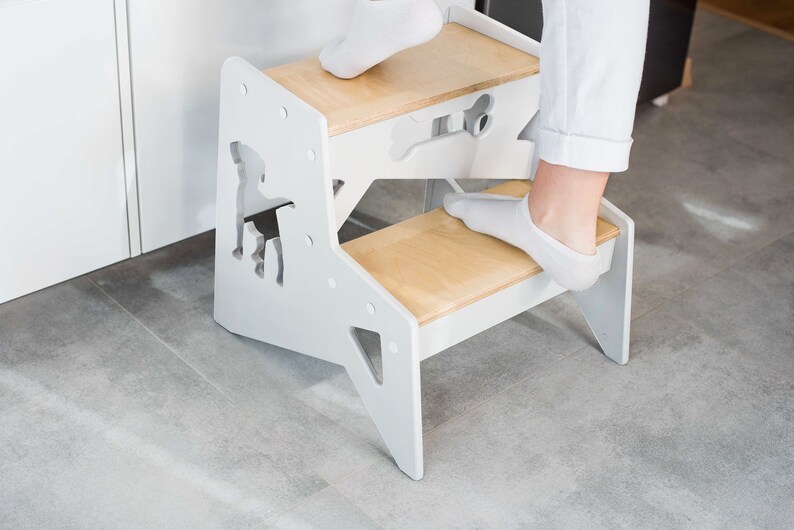 Two Step Stool Pet Stool Kids Step Stool Modern Step Stool Etsy