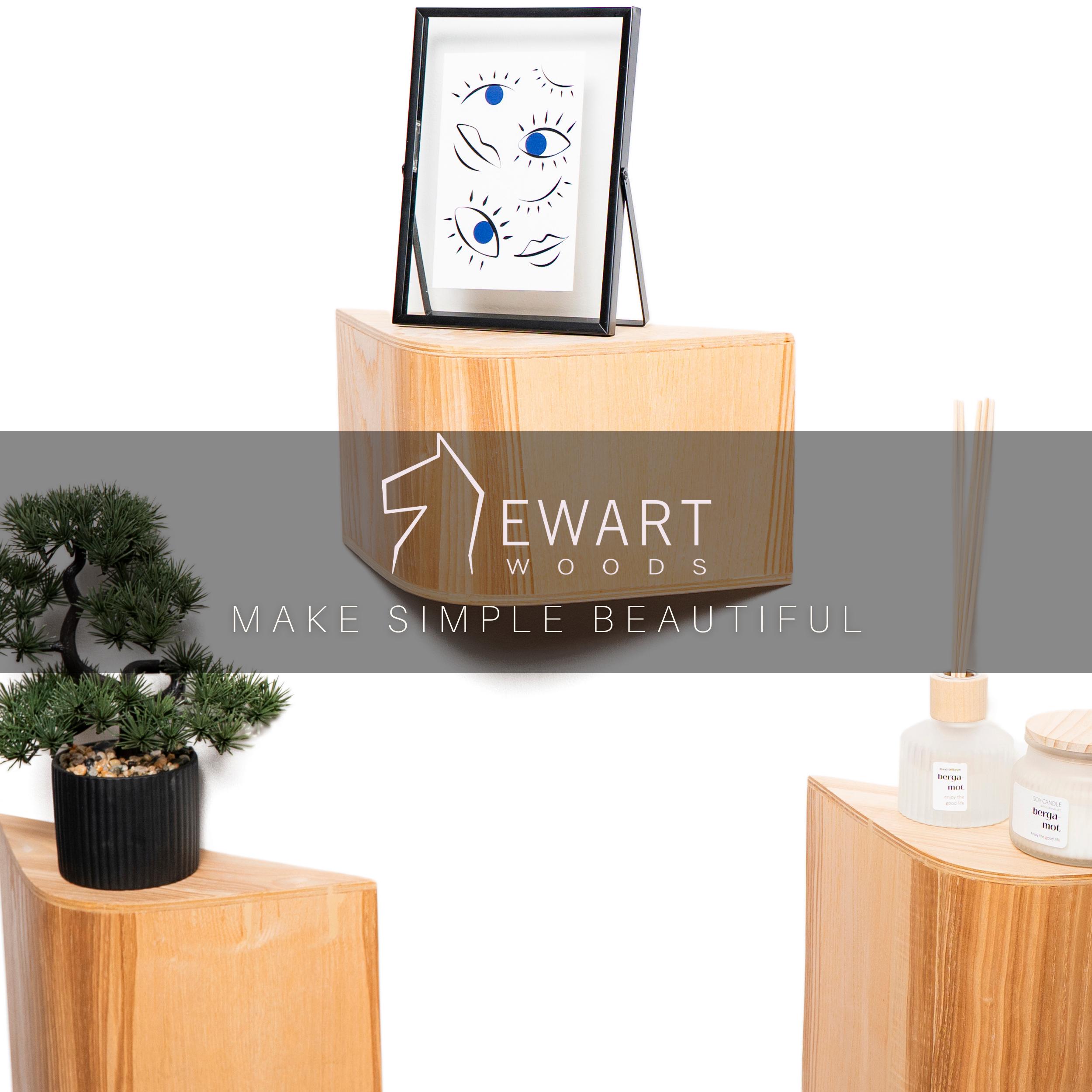 Confezione Da 2 Supporti Per Piante In Legno - Altezza 17,8 Cm, Diametro 30,5 Cm - Robusti E Facili Da Montare Senza Viti - Per Interni - 4