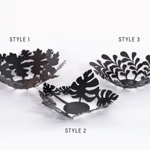 Fruit bowl fruits basket metal bowls Dish geometric design image 4