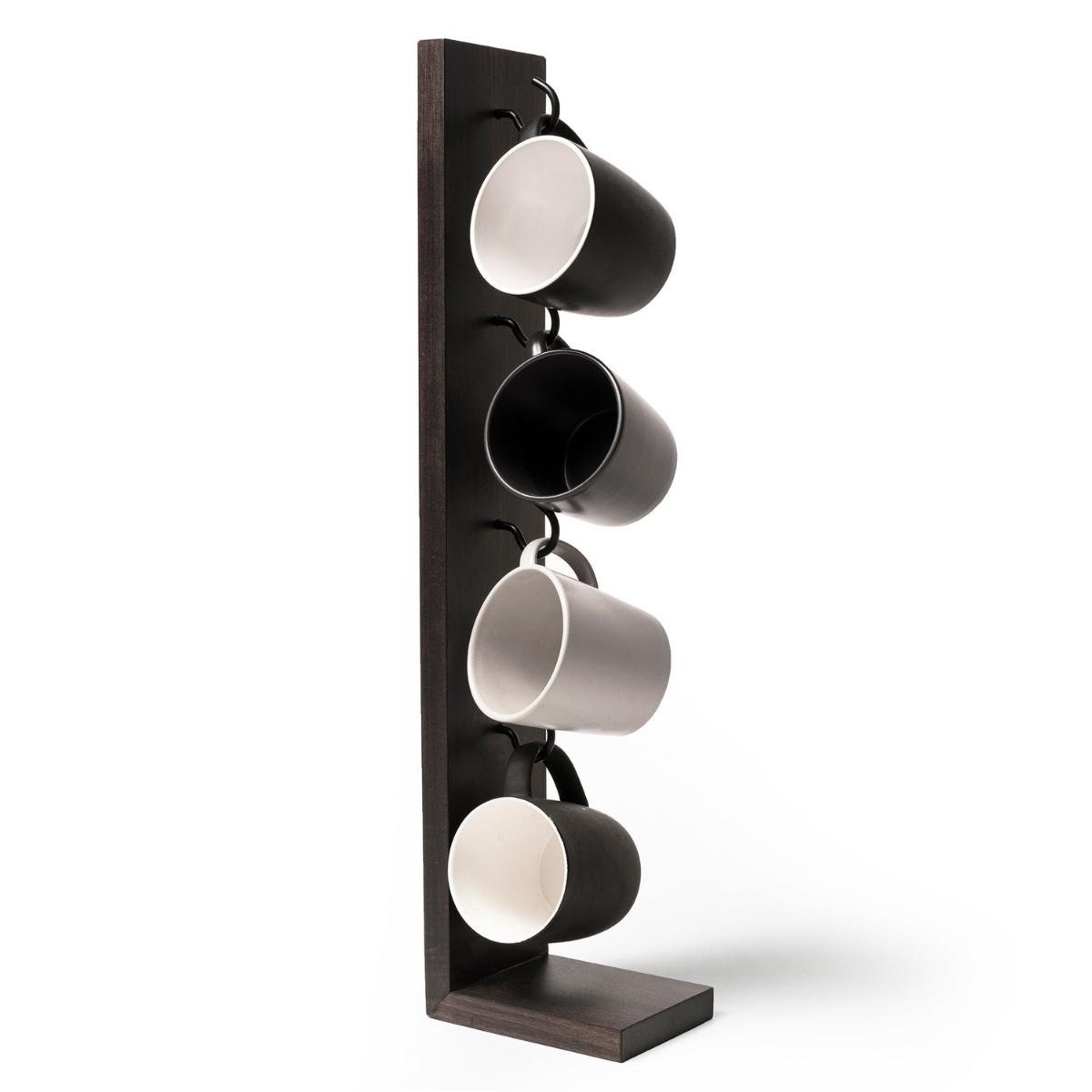 Coffee Mug Holder Stand Cup Storage Rack Wooden Kitchen Etsy