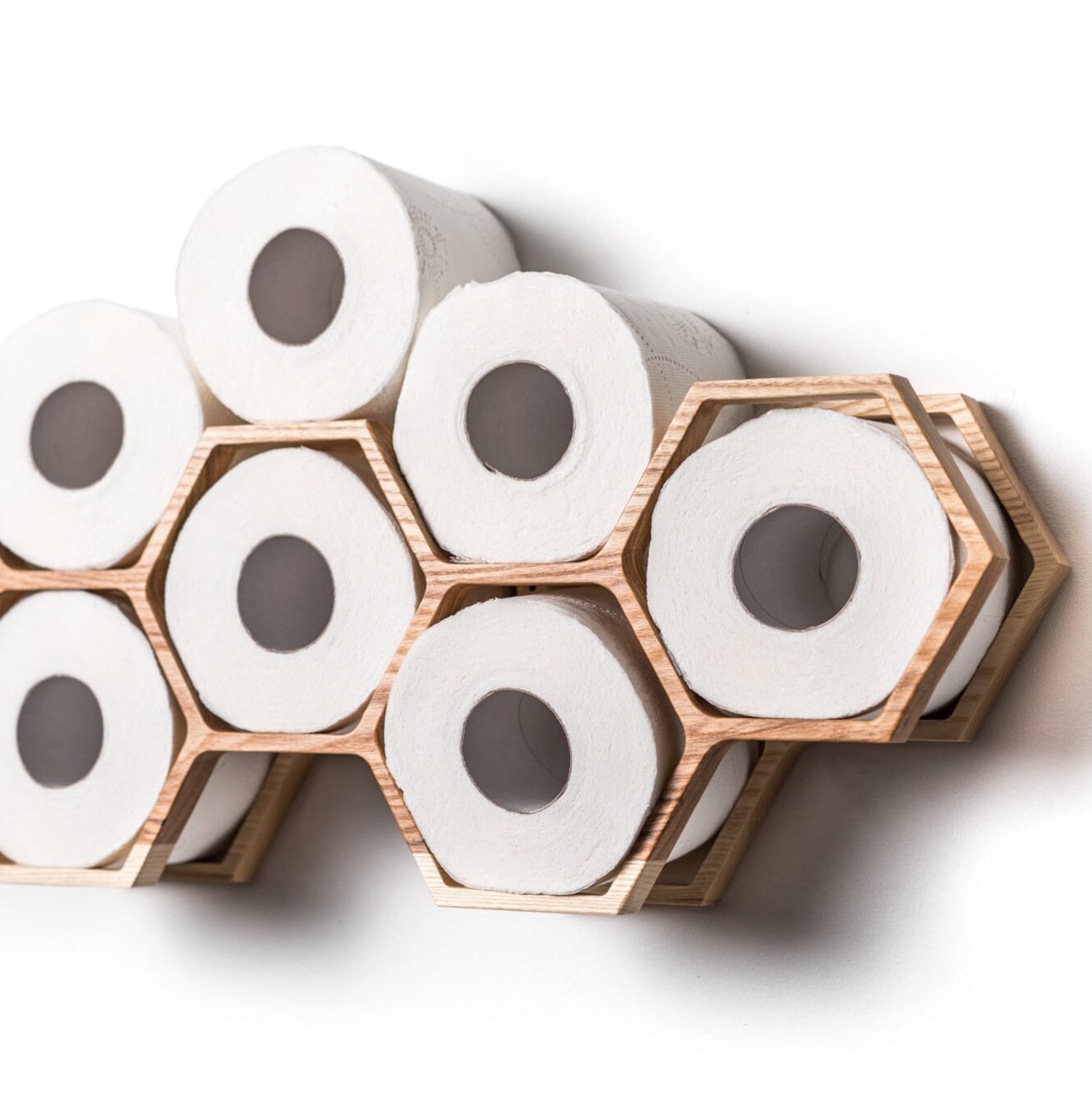 hexagonal toilet paper holder