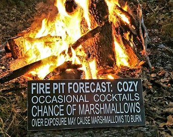 Welcome To Our Fire Pit Sign Friends And Marshmallows Etsy