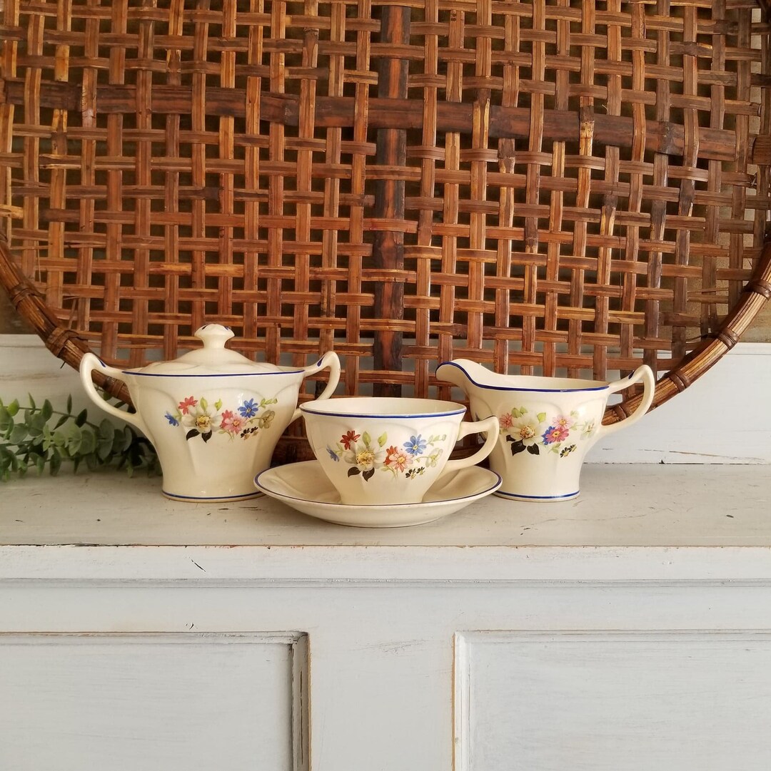 Universal Cambridge Tea Set Mount Vernon Ivory Tea Set Etsy