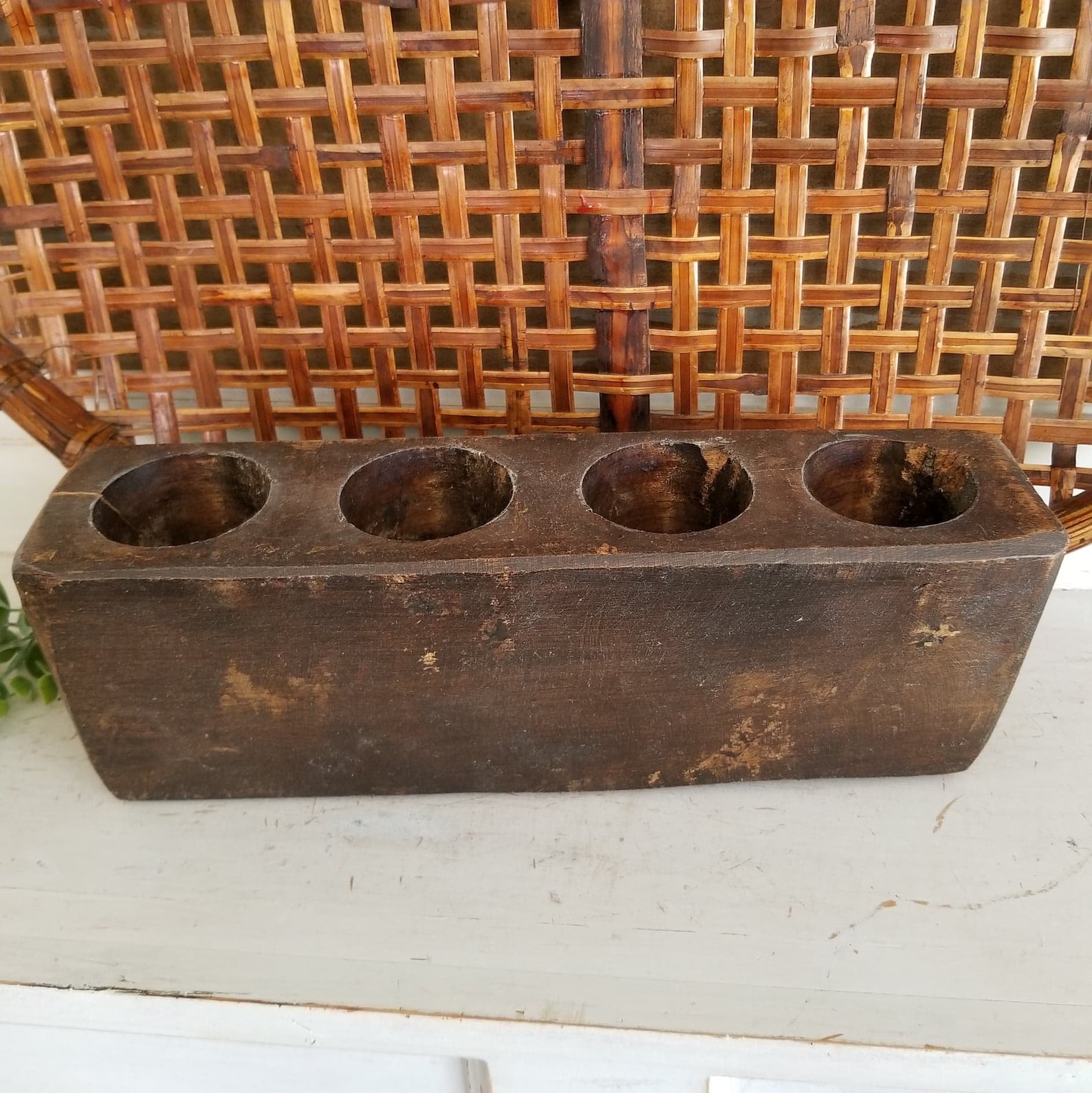 Vintage Wooden Candle Mold Wooden Sugar Mold Vintage Wax Etsy