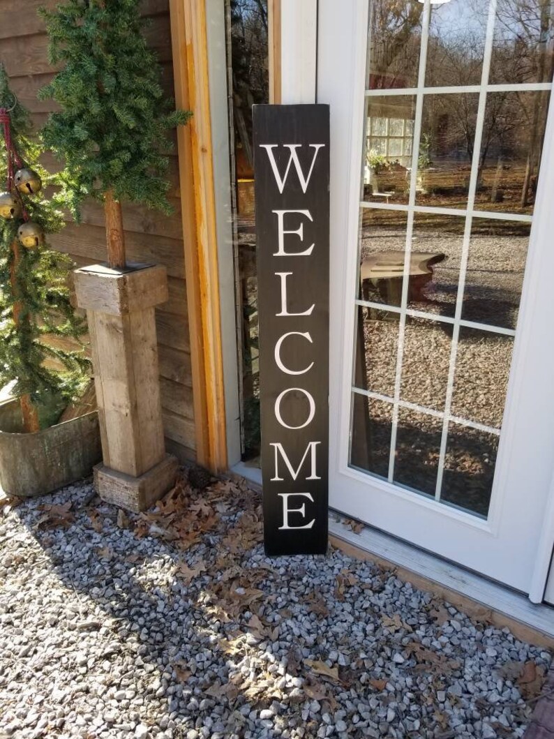 Sign for Porch Wooden Sign Tall Porch Sign Etsy