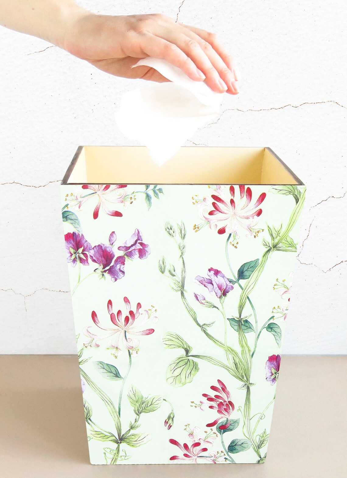 Abfallkorb Mülleimer Holz-Papier-Korb Mülleimer für | Etsy