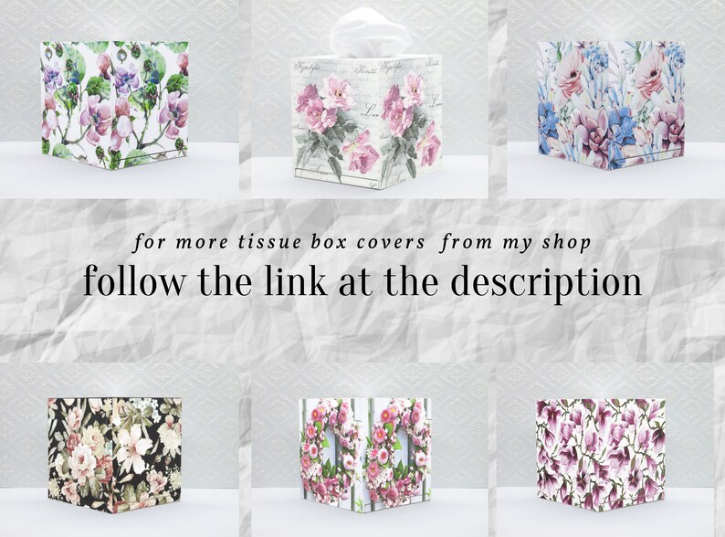 Tissue box cover Lilac tissue box holder Purple tissue box Etsy