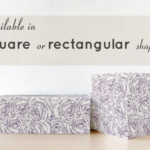 Tissue box cover Cube tissue box Rectangular tissue box Tissue holder Decoupage tissue box Roses tissue box