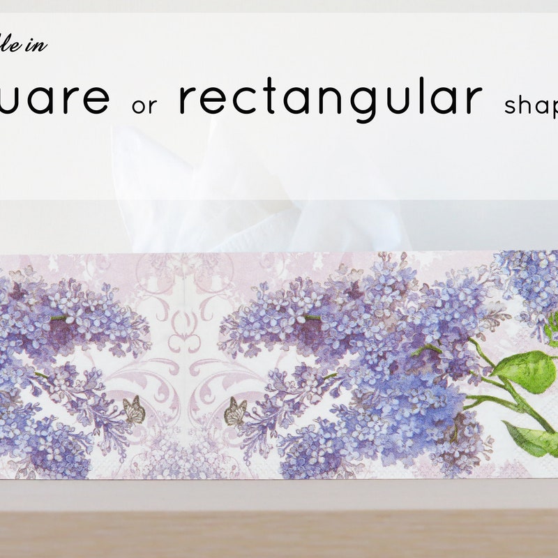 Tissue Box Cover - Lilac main image 1
