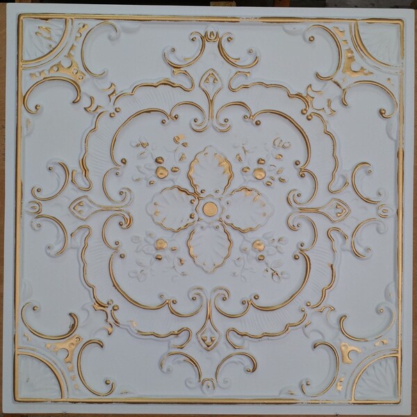 Faux Ceiling Tile Wallpaper Etsy