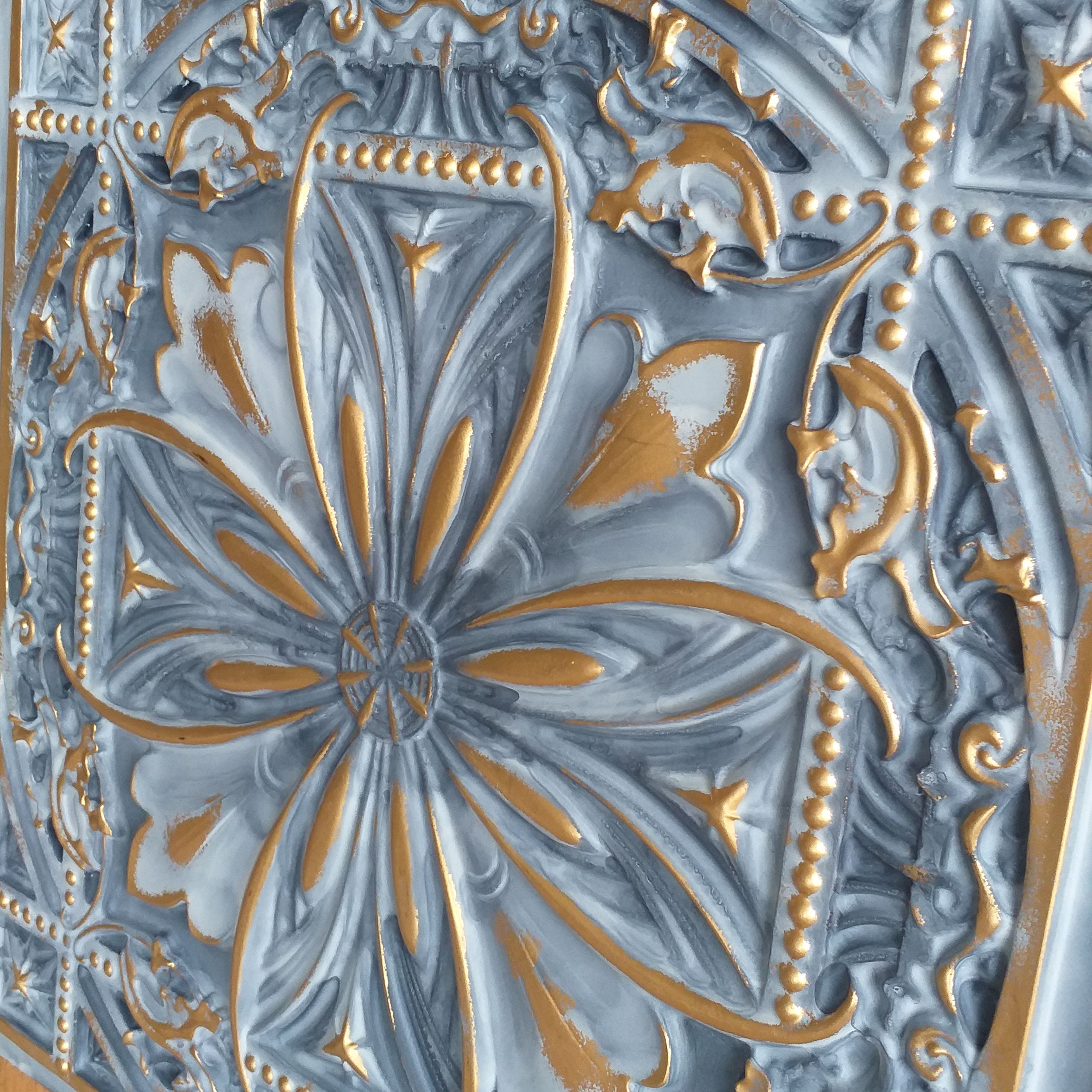 PL10 Faux Paint Metallized Gold Ceiling Tiles Restaurant Store Etsy