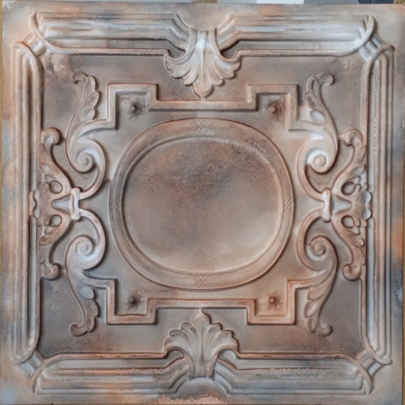 Pvc Ceiling Tiles Faux Finishes Washed Brown Embossed Interior Wall Panels Pl15 10tiles Lot