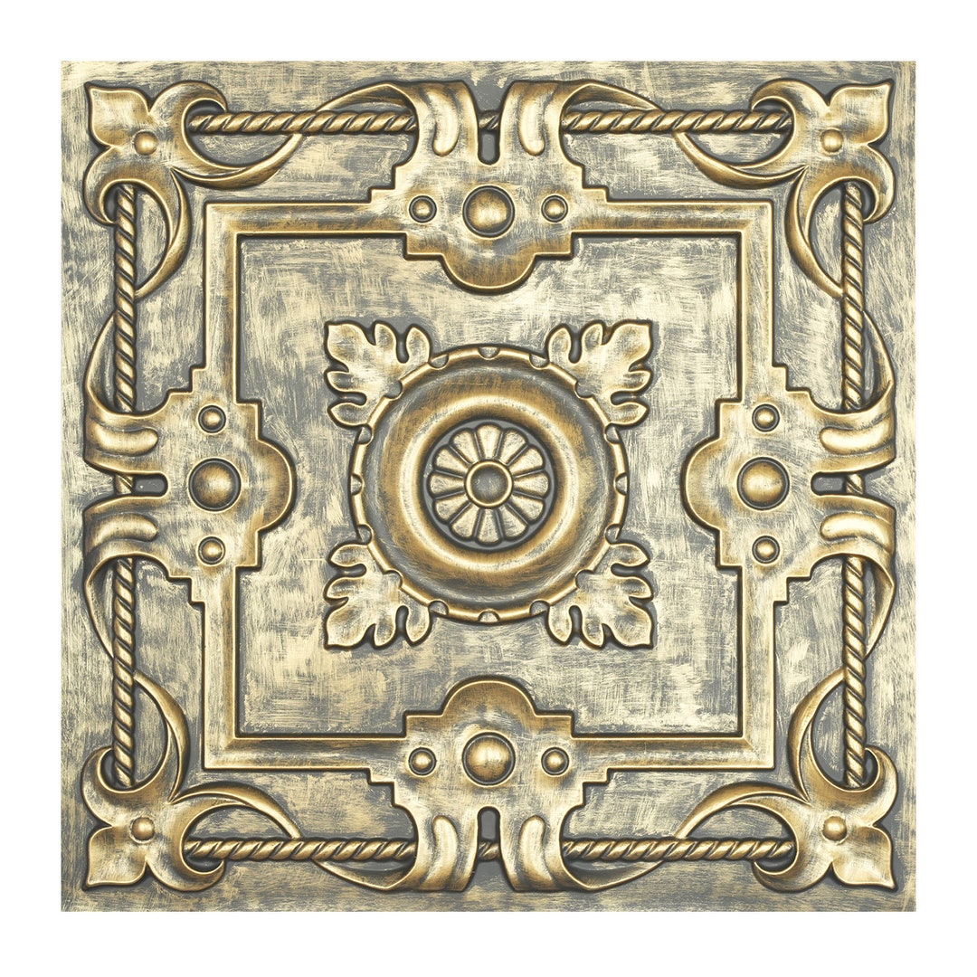 Distress Tin Ceiling Tiles Decorative Tin Wall Tile PVC Etsy