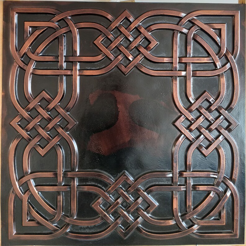 Vintage Ceiling Tiles Palaeo Copper Store Cafe Pub Decor Ceiling Panels Pl61 10tiles Lot
