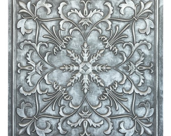 Decorative ceiling tiles 3D embossed panels Suspended Wall Panels 24"x24" PVC PL70 antique tin 10tiles/lot