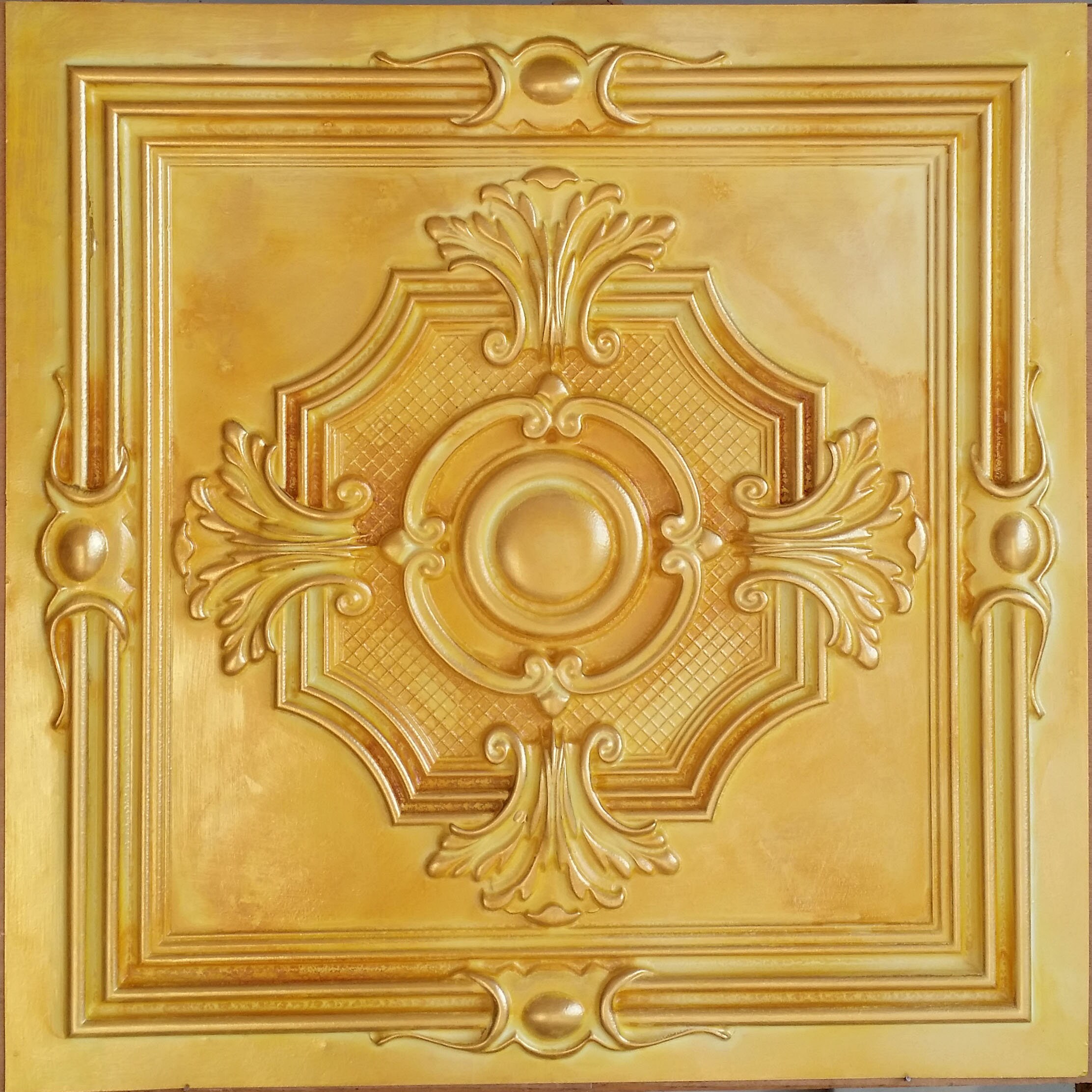 Suspended Ceiling Tiles Faux Finished Golden Color PL38 Etsy