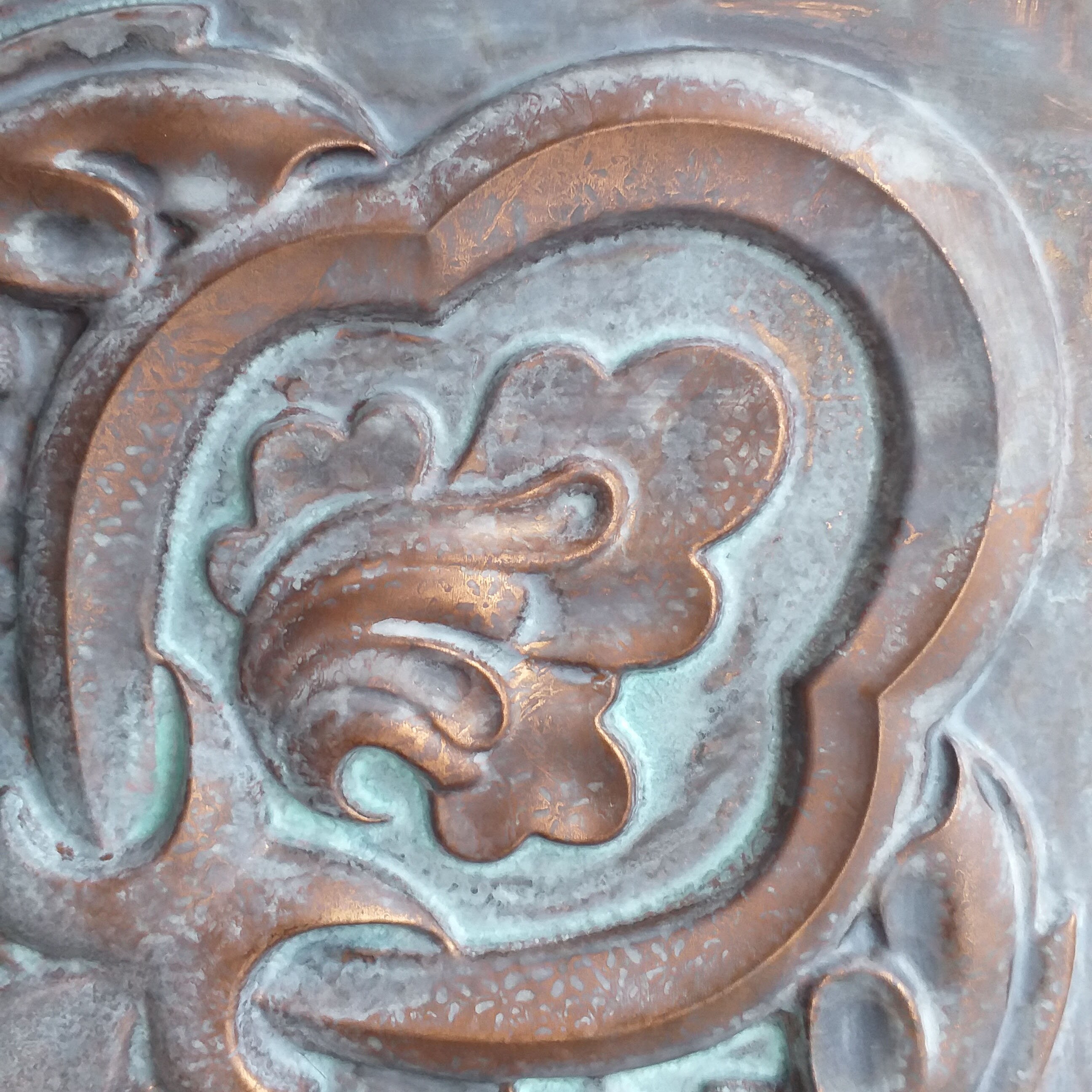 Deckenfliese faux Zinn lackiert Verwitterung Kupfer Farbe PL30 | Etsy