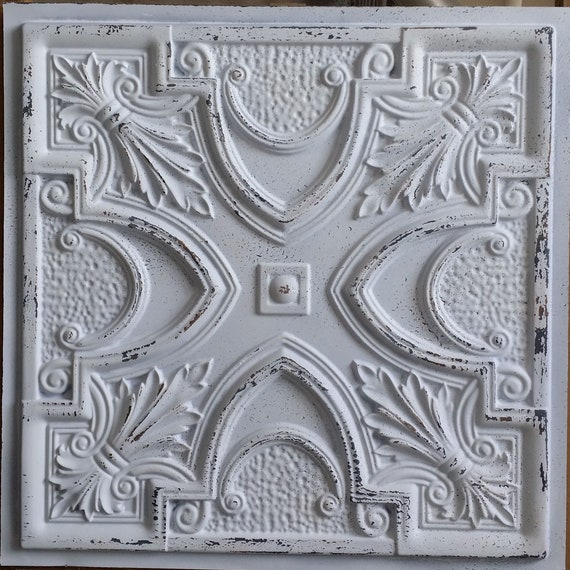 Ceiling Tiles Faux Finished Peeling White Black Color Pl11